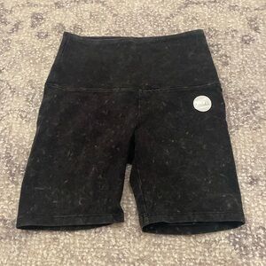 PINK SPORT COTTON Black/White Biker Shorts NWT SIZE: XS